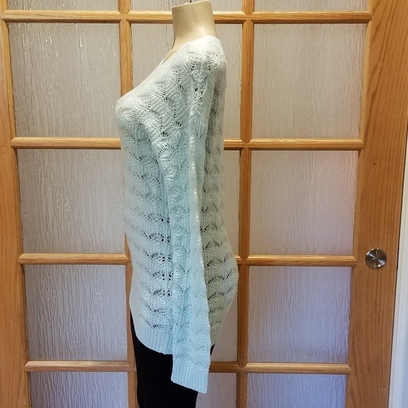 METAPHOR Aqua Shell Pattern Long Sweater - Picture 4 of 7